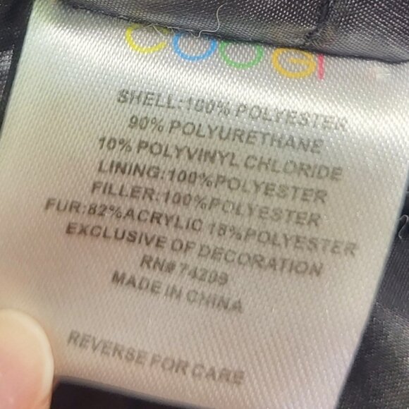 COOGI Black Womens Parka Coat - Picture 5 of 8